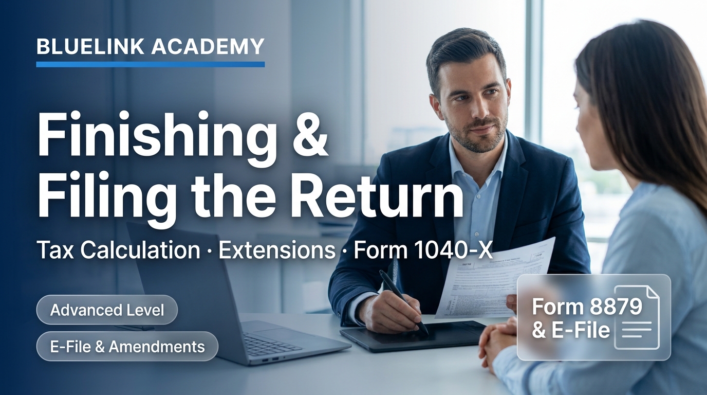 Unit 6: Finishing the Return